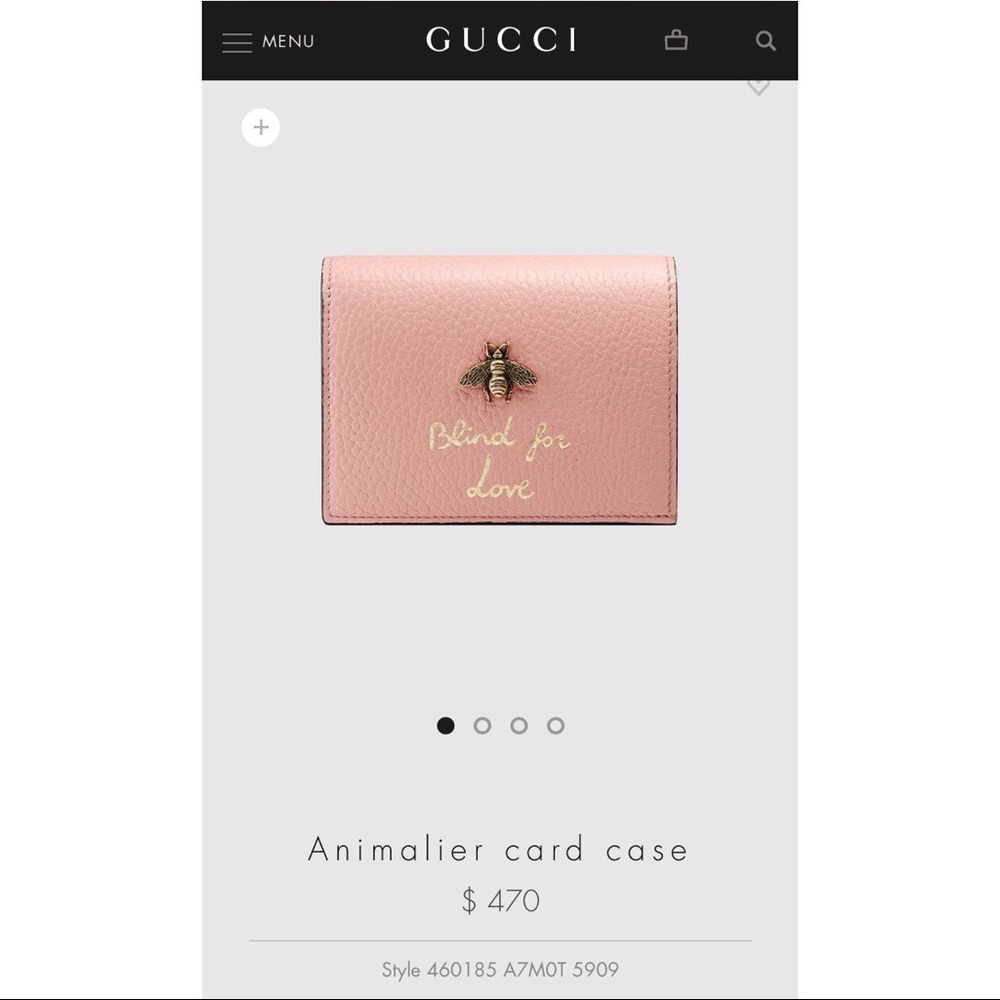 GUCCI Animalier card case 💗💗💗💗💗